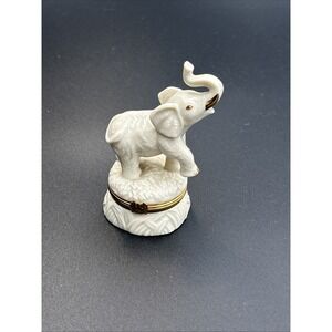 Lenox Treasures The Good Luck Elephant Trinket Box 4 Inch